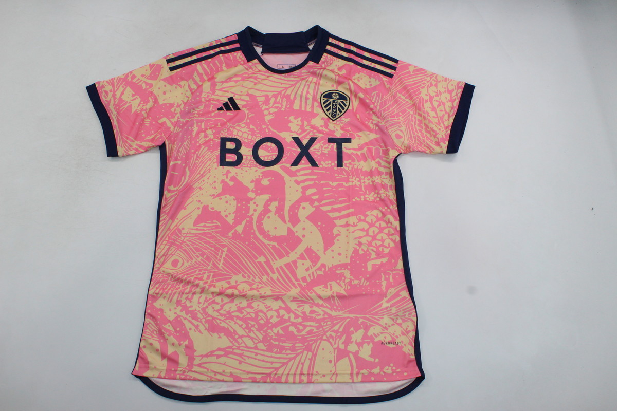 AAA Quality Leeds United 23/24 Third Pink Soccer Jersey